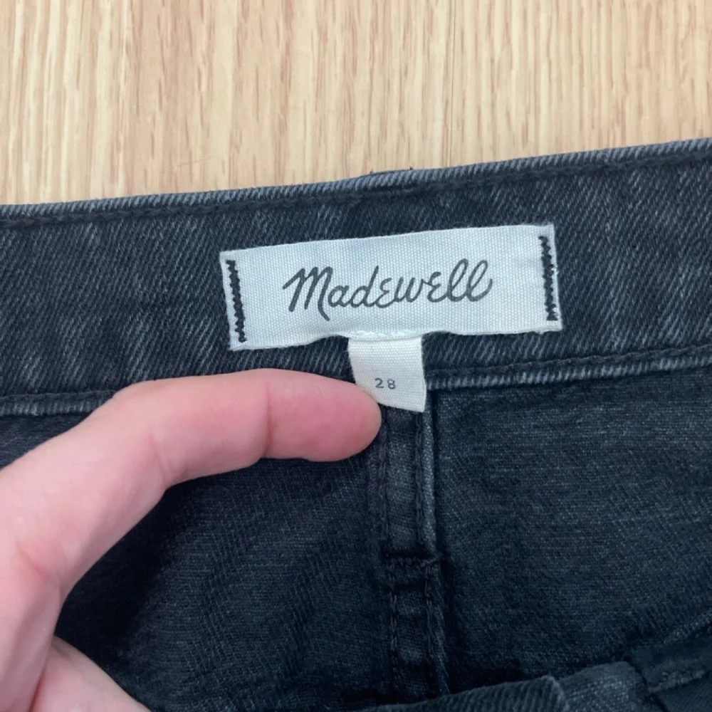 Madewell Rigid Black Denim A-Line Mini Lunar Skirt Size 28 - Picture 6 of 7